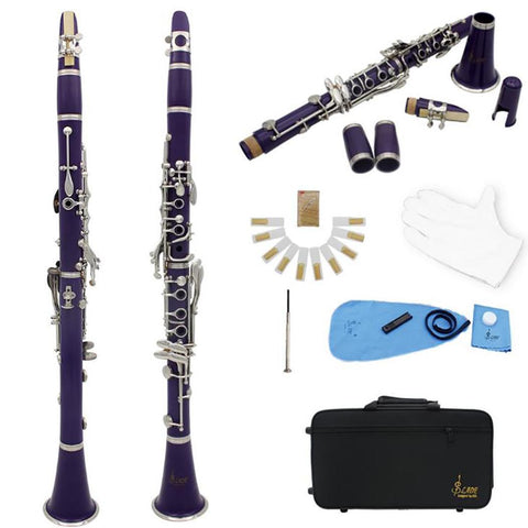 1 Set 17 Key Clarinet  bB Flat Soprano Binocular Clarinet