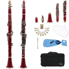 1 Set 17 Key Clarinet  bB Flat Soprano Binocular Clarinet