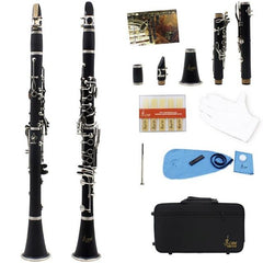 1 Set 17 Key Clarinet  bB Flat Soprano Binocular Clarinet