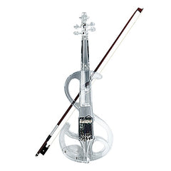 High Quality With LED Colorful Violin Plastic Classic Crystal Electric Violin