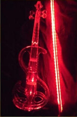 High Quality With LED Colorful Violin Plastic Classic Crystal Electric Violin