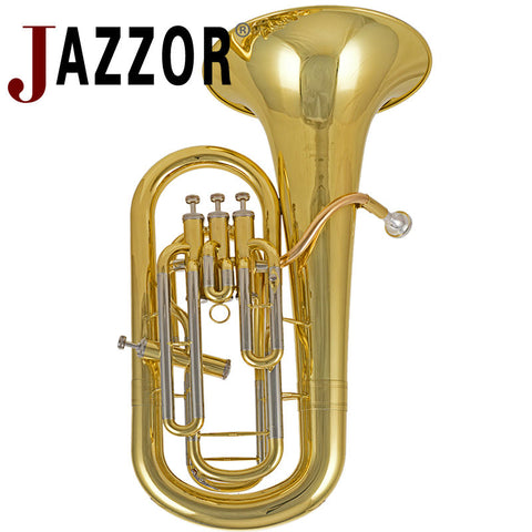 JAZZOR JBEP-1142 Professional Euphonium B Flat Gold Lacquer Brass wind instrument