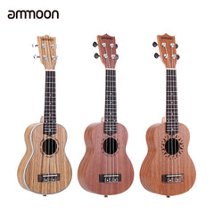 ammoon 21" Ukulele 15 Frets 4 Strings Acoustic Ukulele Stringed Musical Instrument