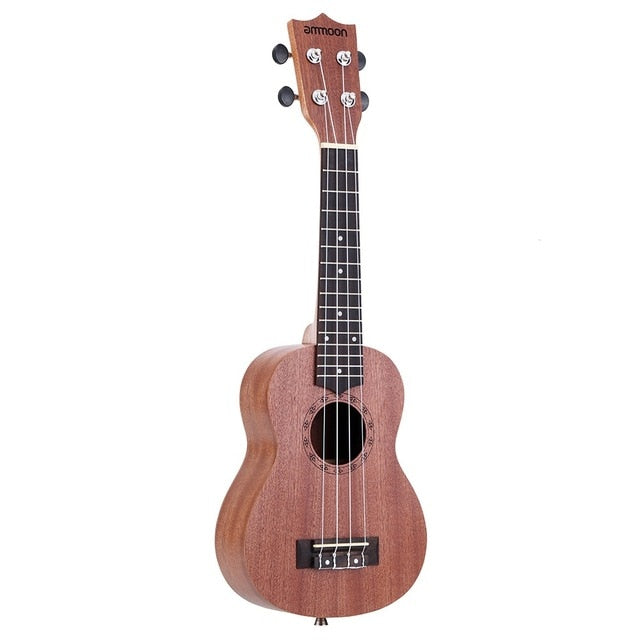 ammoon 21" Ukulele 15 Frets 4 Strings Acoustic Ukulele Stringed Musical Instrument