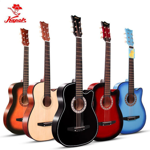High Quality Kapok Acoustic Guitar  ZS-1/S-1 38 Inch Basswood Horns Guitar