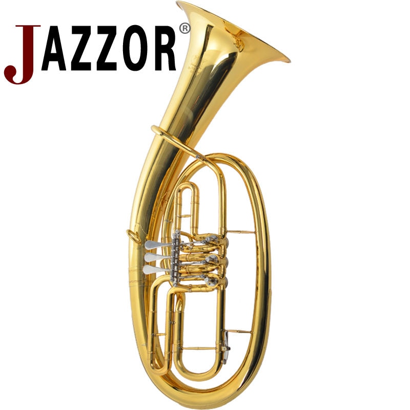 JAZZOR JYBT-E110 baritone horn B flat gold lacquer baritone brass wind instrument